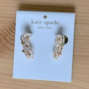 NWT Kate Spade Gold Ear Climber Earrings